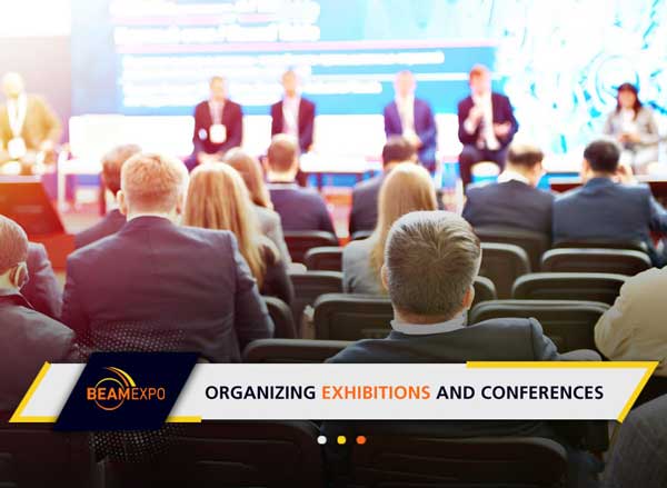 Organizing exhibitions and conferences